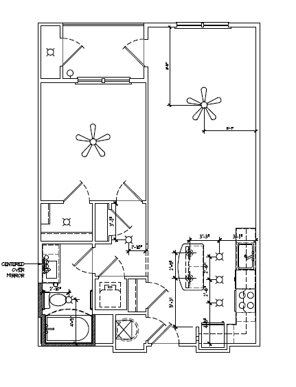 Floor plan for 1 bed, 1 bath, 776 sqft